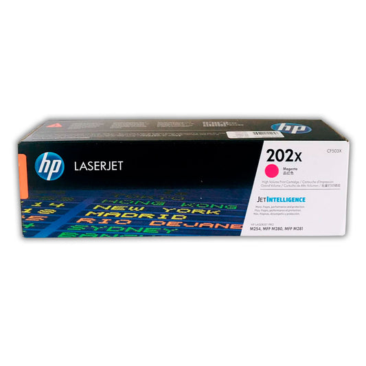 Toner Hp 202X Magenta Cf503X 2,500 Pág. M254 Original