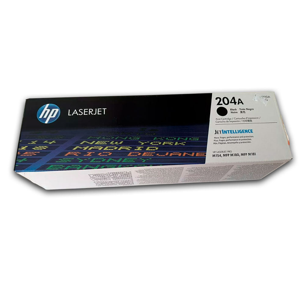 Toner Hp 204A Negro Cf510A 1,100 Pág. M180nw Original