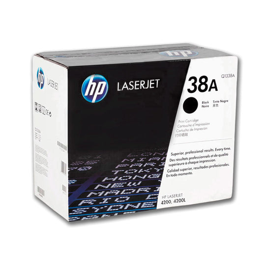 Toner Hp 38A Negro Q1338A 12K Pág. 4200 Original