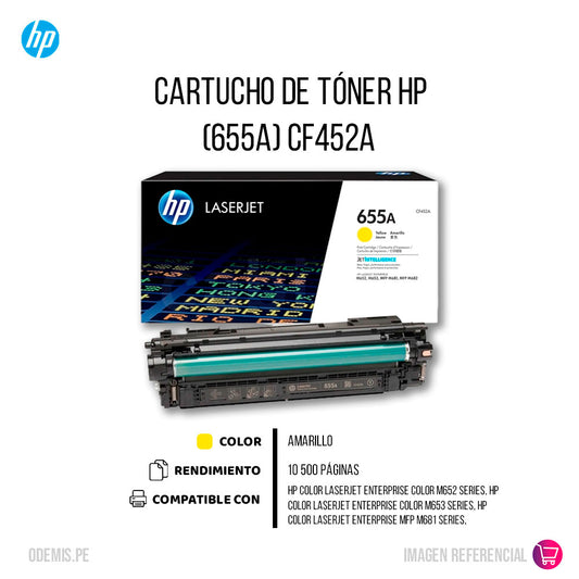 Toner Hp 655A Yellow Cf452A 10.5K Pág. M652dn Original