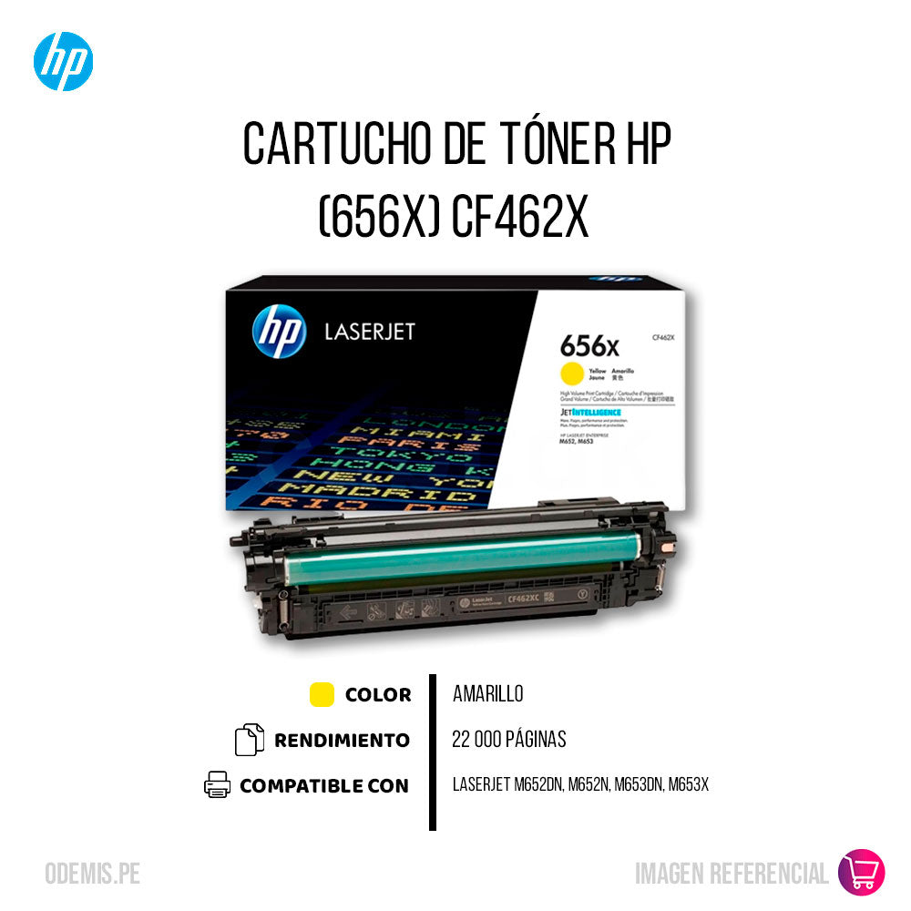 Toner Hp 656X Yellow Cf462X 22K Pág. M652dn Original