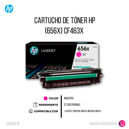 Toner Hp 656X Magenta Cf463X 22K Pág. M652dn Original