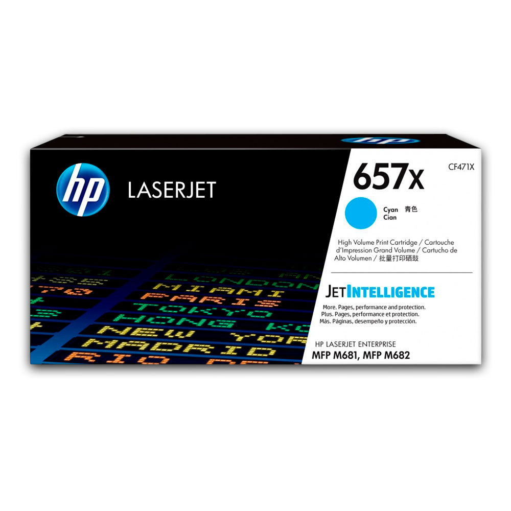 Toner Hp 657X Cyan Cf471X 23K Pág. M681z Original