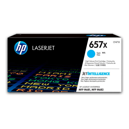 Toner Hp 657X Cyan Cf471X 23K Pág. M681z Original