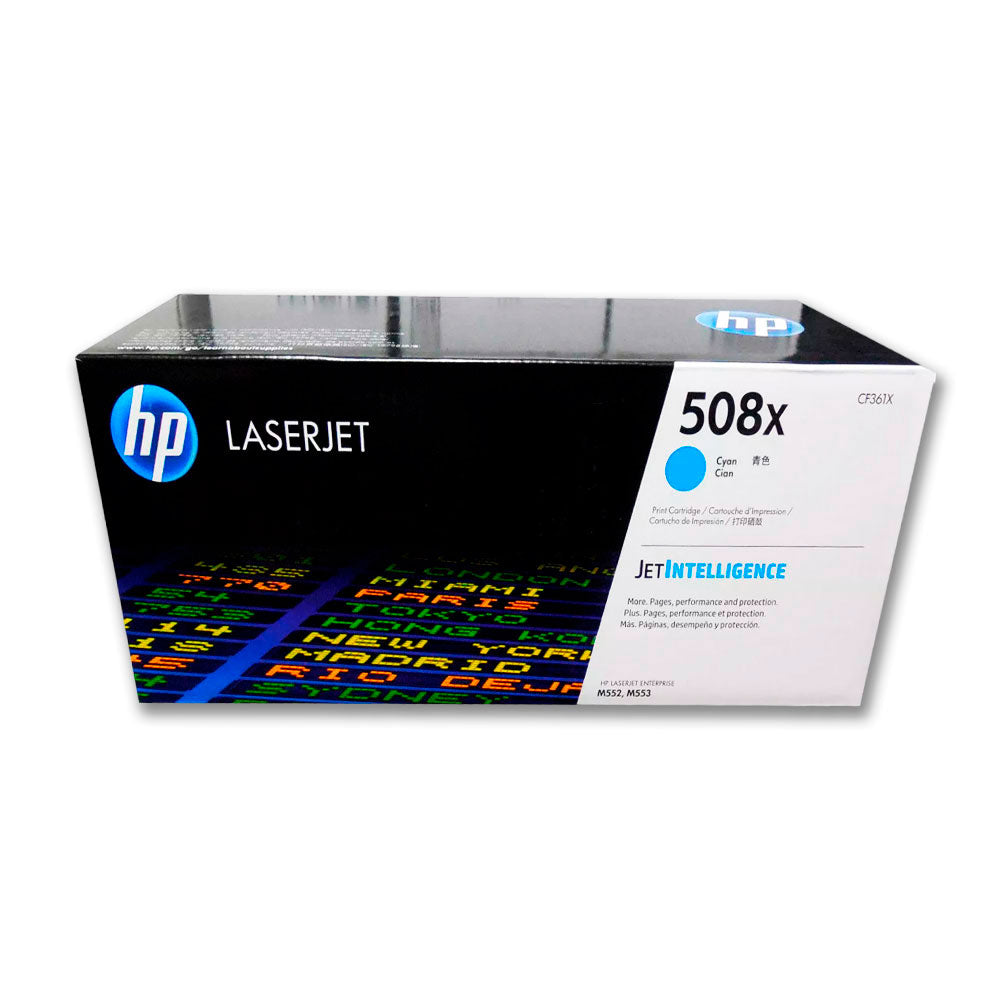 Toner Hp 508X Cyan Cf361X 9,500 Pág. M577dn Original