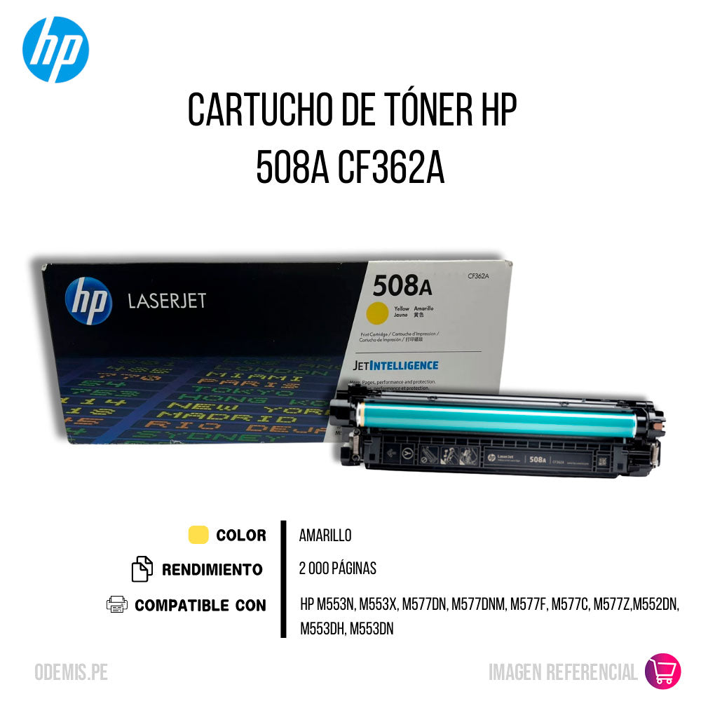 Toner Hp 508A Yellow Cf362A 5K Pág. M577dn Original
