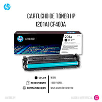 Toner Hp 201A Negro Cf400A 1,500 Pág. M252DW Original