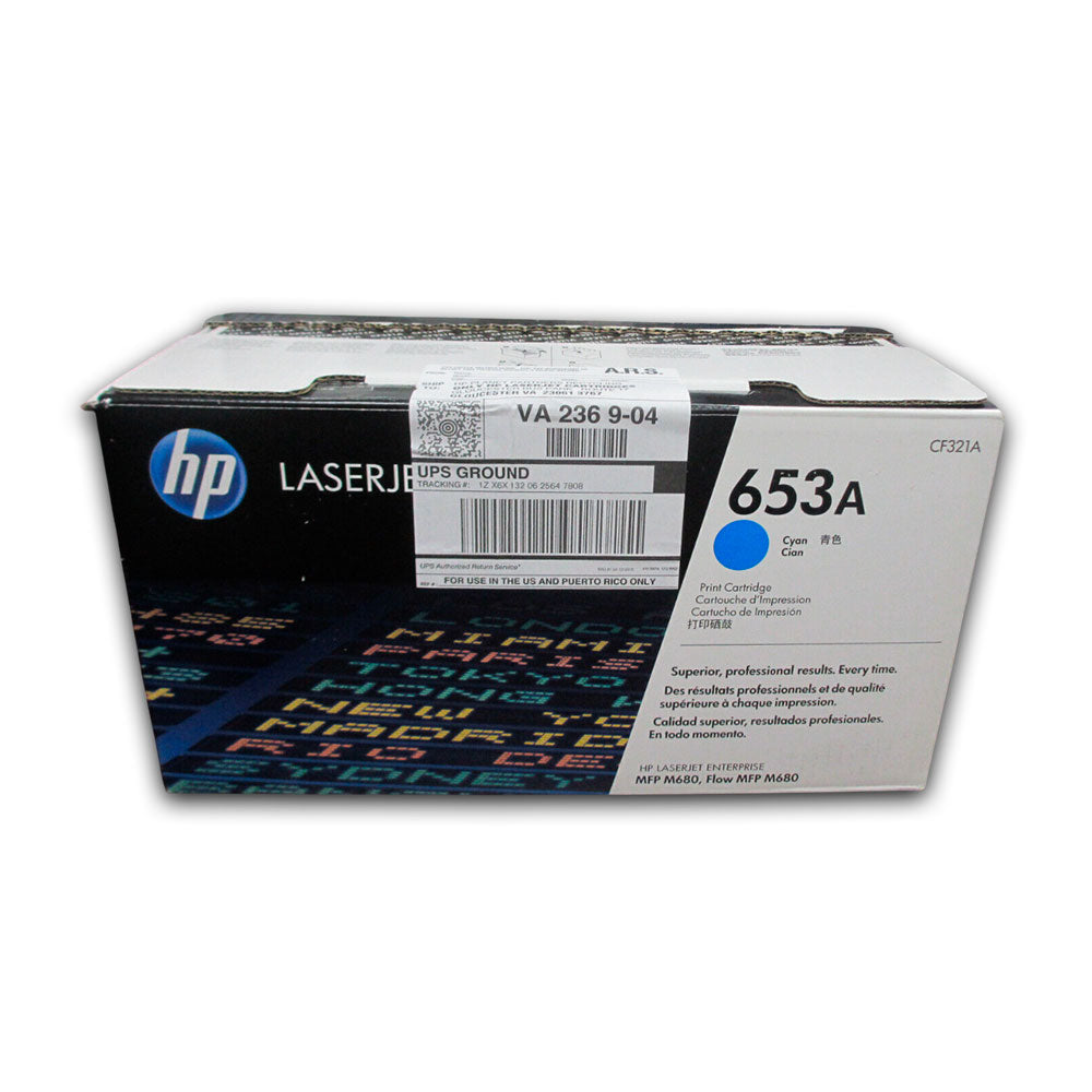 Toner Hp 653A Cyan Cf321A 16,5K Pág. M680dn Original