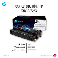 Toner Hp 25X Negro Cf325X 34,5K Pág. M830z Original