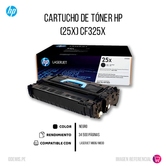 Toner Hp 25X Negro Cf325X 34,5K Pág. M830z Original
