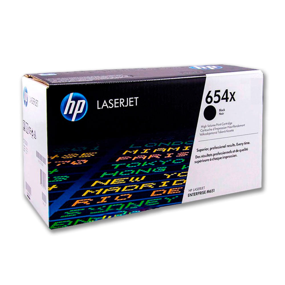 Toner Hp 654X Negro Cf330X 205K Pág. M651n Original