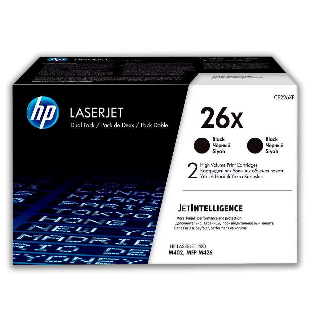 Toner Hp 26X Negro Cf226Xd 9K Pág. M402dn Original