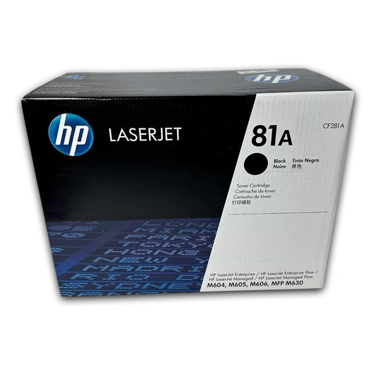 Toner Hp 81A Negro Cf281A 105K Pág. M604dn Original