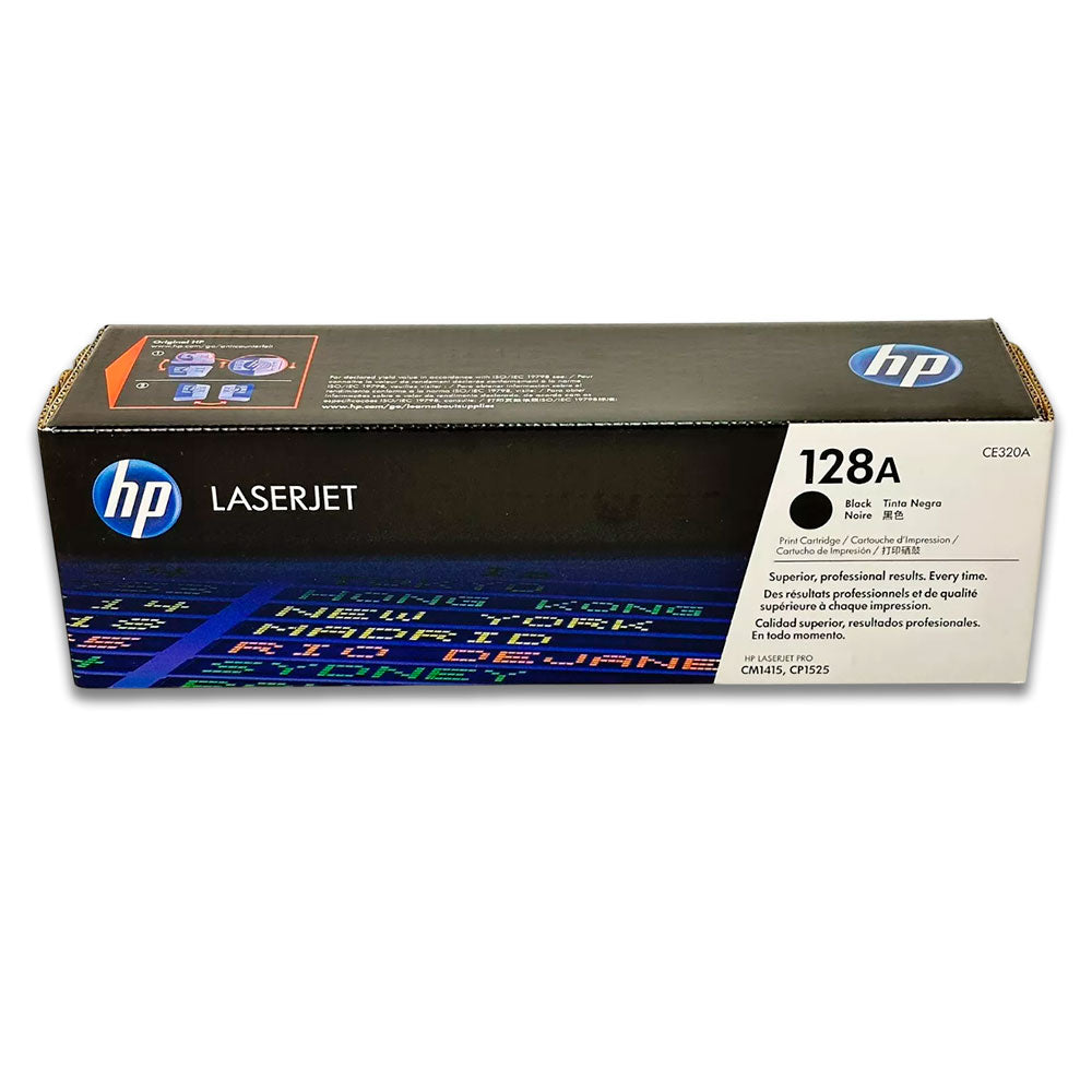 Toner HP 128A Negro CE320A 2,000 Pág. CM1410 Original