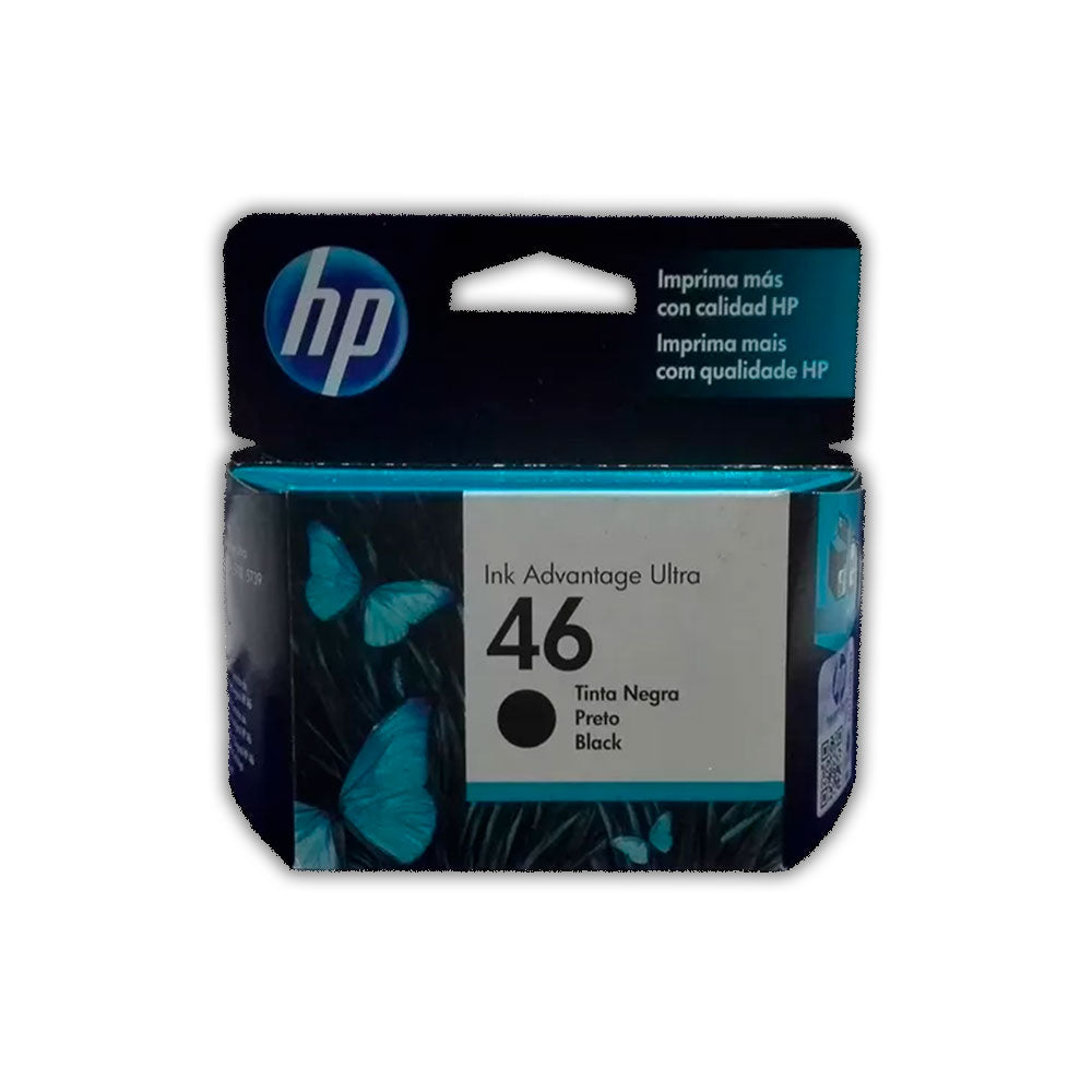 Tinta Hp 46 Negro Cz637Al 1,5K Pág. 2529 Original