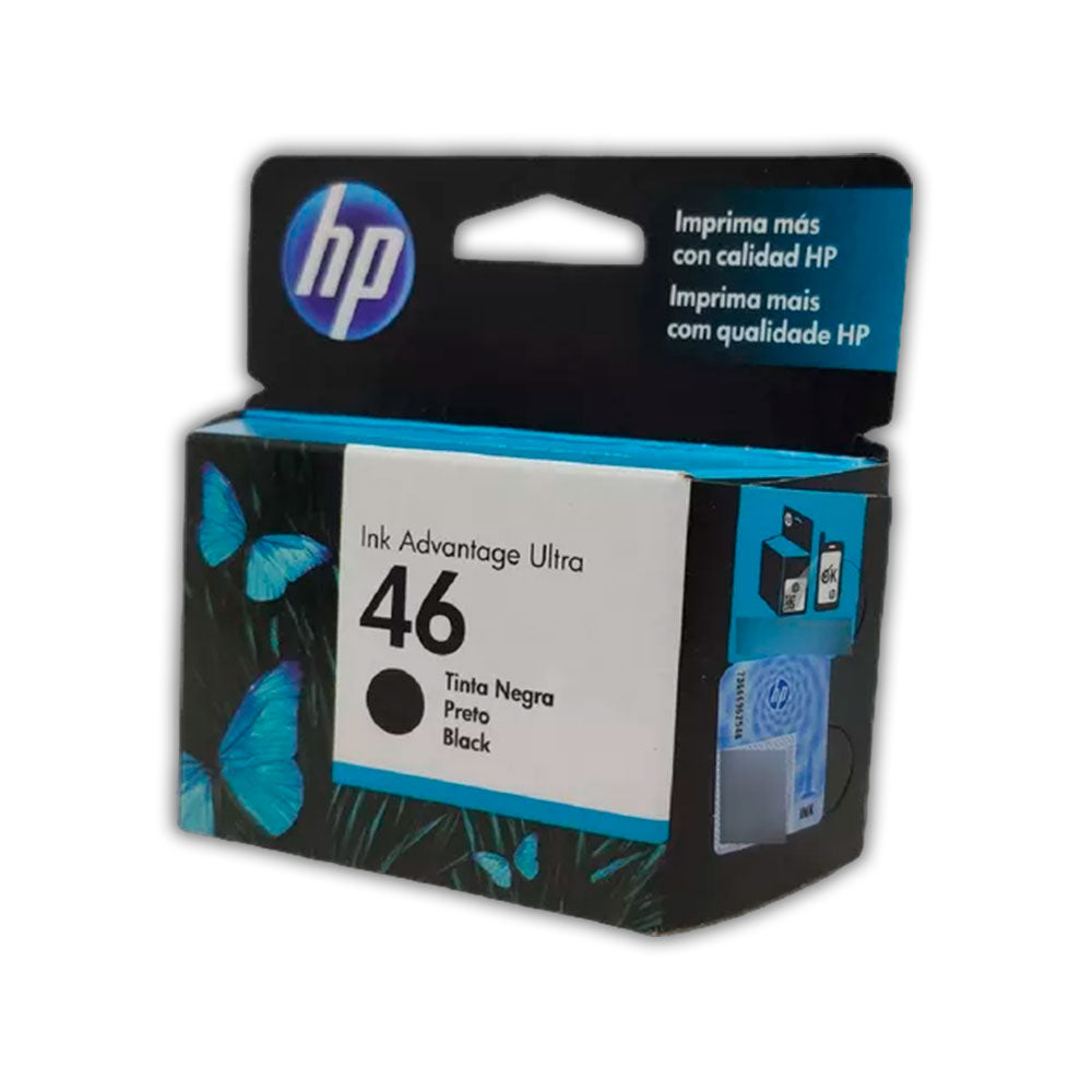 Tinta Hp 46 Negro Cz637Al 1,5K Pág. 2529 Original