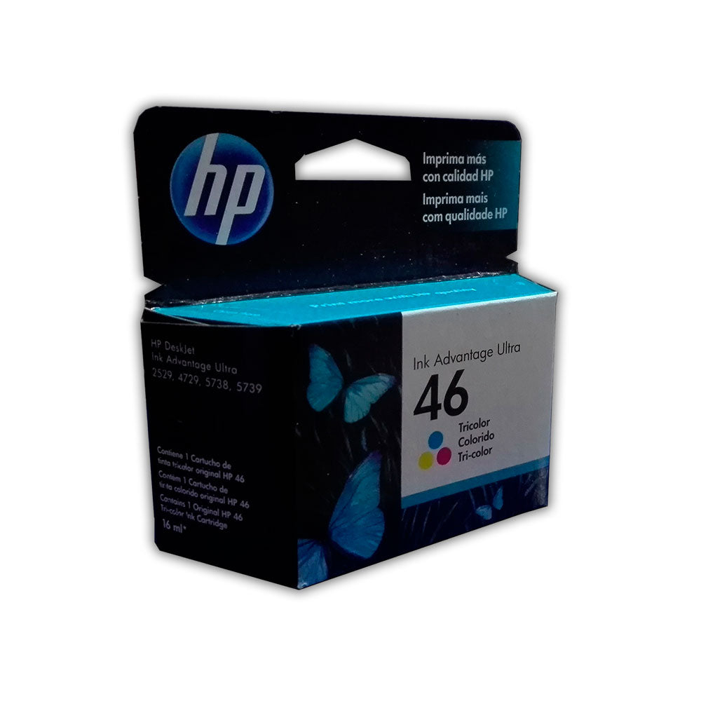 Tinta Hp 46 Color Cz638Al 750 Pág. 2529 Original