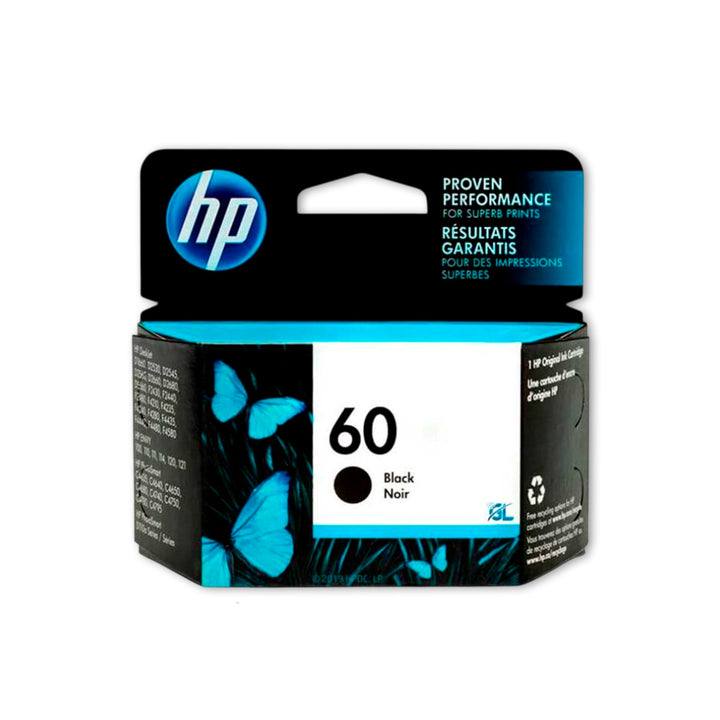 Tinta Hp 60 Negro Cc640Wl 2K Pág. J4580 Original