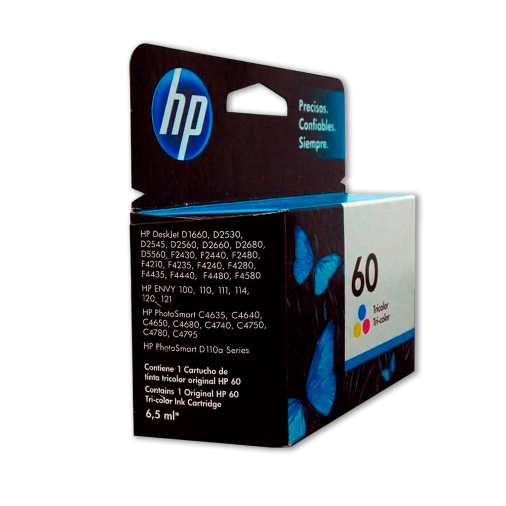 Tinta Hp 60 Color Cc643Wl 165 Pág. J4580 Original