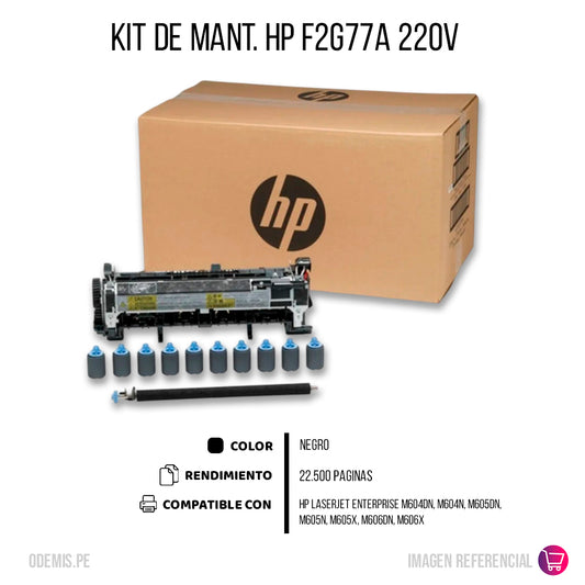Kit De Mant. Hp F2G77A 225K Pág. M604DN Original