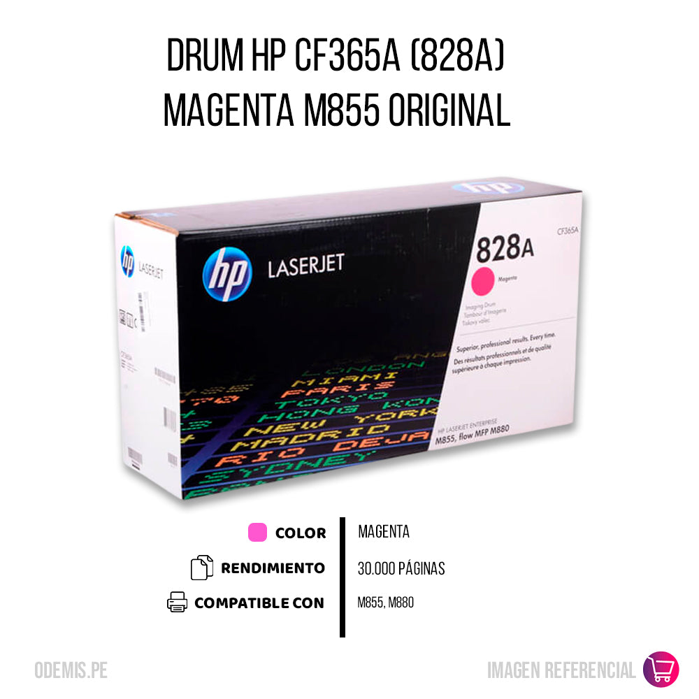 Drum Hp Cf365A (828A) Magenta M855 Original