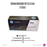 Drum Hp 126A Negro Ce314A 7,000 Pág. cp1025 Original