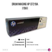 Drum Hp 19A Negro Cf219A 12K Pág. M102a Original