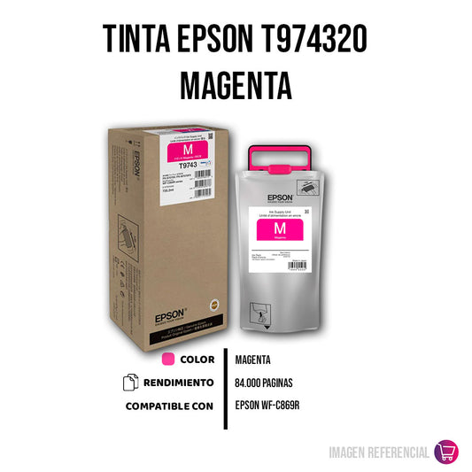 Tinta Epson T974320 Magenta 84K Pág. WF-C869R Original
