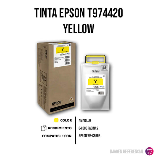 Tinta Epson T974420 Yellow 84K Pág. WF-C869R Original