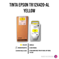 Tinta Epson Tr12X420-Al Yellow 20K Pág. WF-R4640 Original