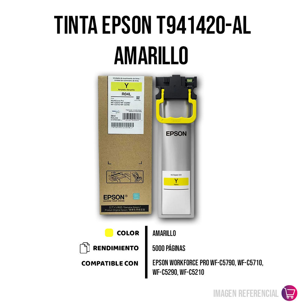 Tinta Epson T941420-Al Amarillo 5000 Pág. WF-C5790 Original