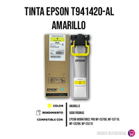 Tinta Epson T941420-Al Amarillo 5000 Pág. WF-C5790 Original