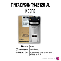 Tinta Epson T942120-Al Negro 10000 Pág. WF-C5790 Original