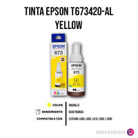 Tinta Epson T673420-Al Yellow 70ML L800 Original