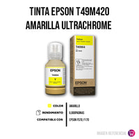 Tinta Epson T49M420 Yellow 140ml F570 Original