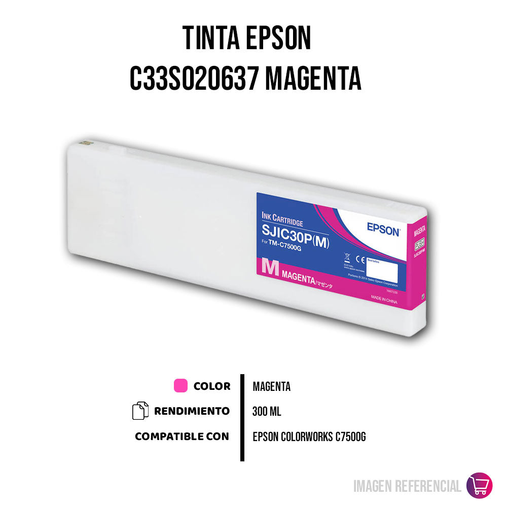 Tinta Epson C33S020637 Magenta 300ML C7500G Original