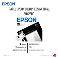 Papel Epson S042300 Cold Press Natural 1 rollo Original