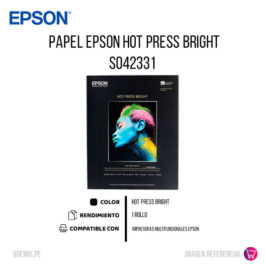 Papel Epson S042331 Hot Press Bright 1 rollo Original