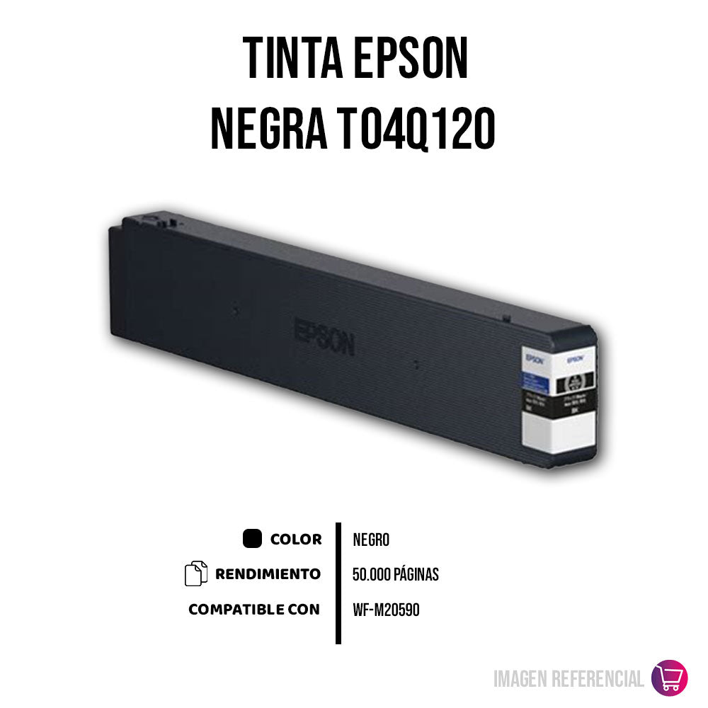 Tinta Epson T04Q120 Negro 60,000 Pág. WF-M21000 Original