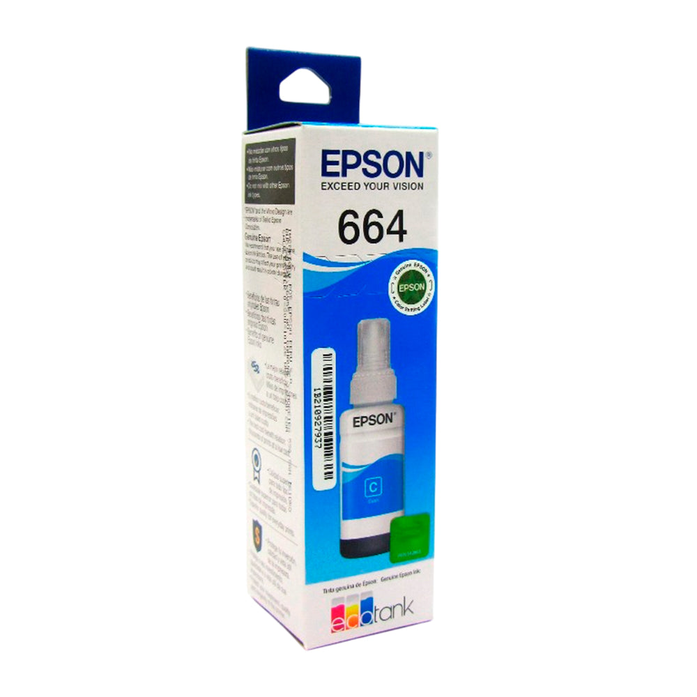 Tinta Epson T664220-Al Cian 70ml L200, L300 Original
