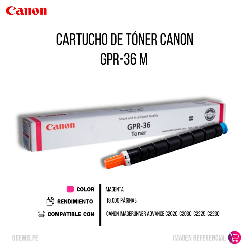 Toner Canon Gpr-36 Magenta 19K Pág. C2020 Original