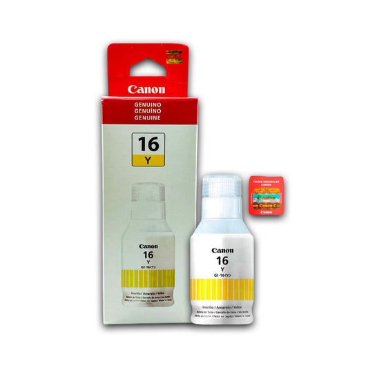 Tinta Canon Gi-16 Y Yellow 135ML GX6010 Original