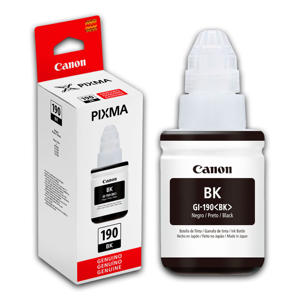 Tinta Canon Gi-190Bk Black 135ML G1100 Original