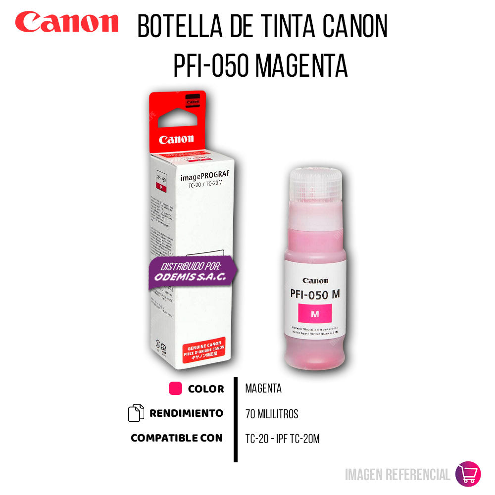 Tinta Canon Pfi-050 Magenta 70ML TC-20 Original