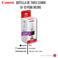 Tinta Canon Gi-10 Pgbk Black 8300 Pág. G5010 Original