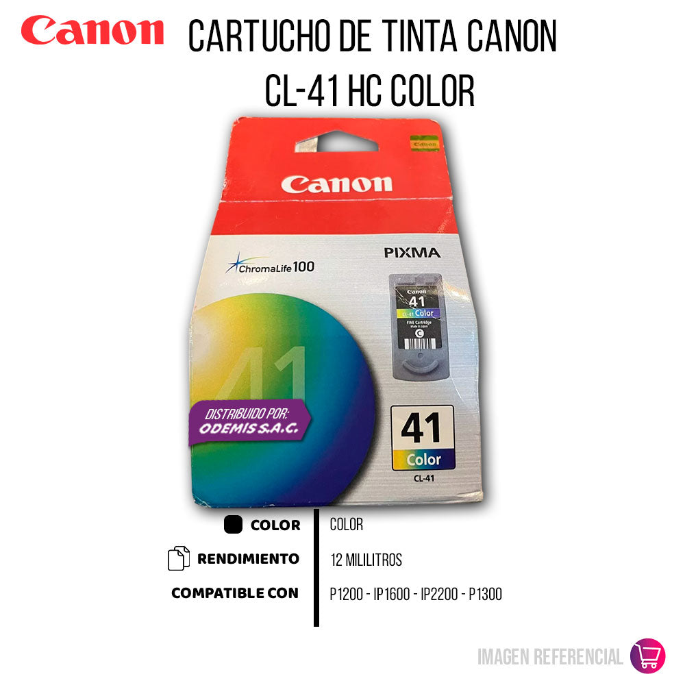 Tinta Canon Cl-41 Hc TriColor 320 Pág. IP1200 Original