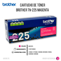 Toner Brother Tn225M Magenta 2,200 Pág. l3270cdw Original
