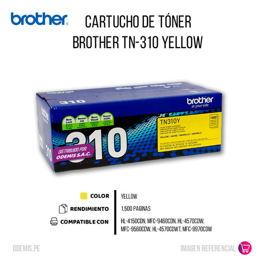 Toner Brother Tn310Y Yellow 1500 Pág. HL-4150CDN Original