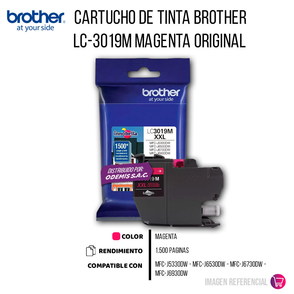 Tinta Brother Lc-3019M Magenta 1500 Pág. J5330DW Original