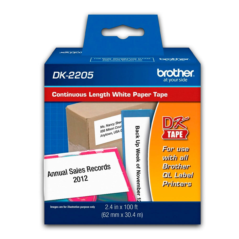 Rollo Cont. Brother Dk-2205 62 mm x 30.48 M QL-800 Original